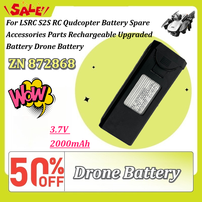 Eachine Drone E58 - Nouvelle batterie ZN872868 3.7V 2000mAh pour