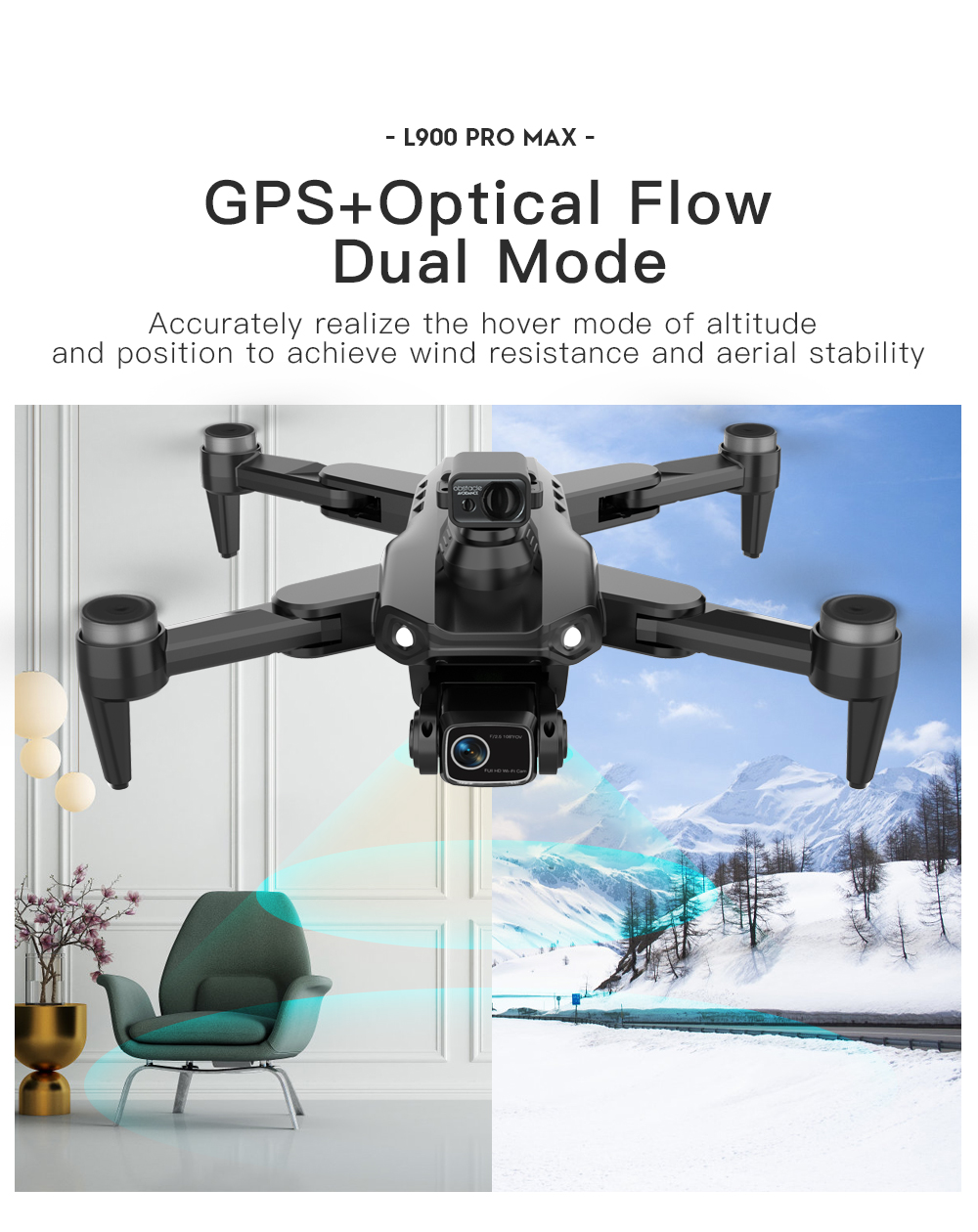 LYZRC L900 PRO MAX Laser évite - Drone Gps Mount avis et prix